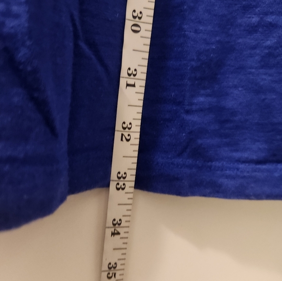 Lilly Pulitzer Mini Dress Solid Blue Size XS V Neck #Z552 - Picture 4 of 5